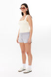 Ava Summer Sweat Short, GREY MARLE - alternate image 5