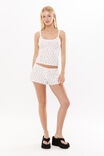 Kiki Scoop Neck Tank, STRAWBERRIES WHITE - alternate image 2
