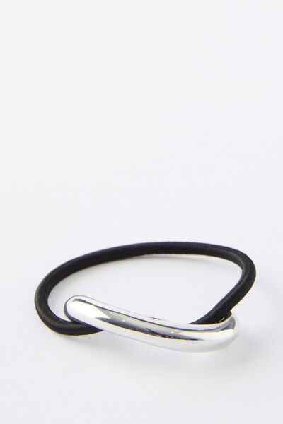 Metal Hair Cuff, SILVER/MINIMAL TWIST