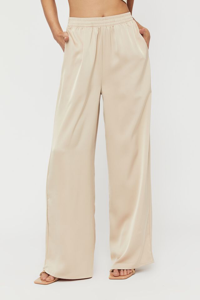 Sally Pull On Pant, CHAMPAGNE