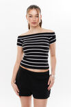 BLACK/WHITE STRIPE