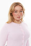 Kendal Cropped Knit Cardigan, PRINCIPESSA PINK - alternate image 4