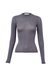 Margot Knit Long Sleeve Top, IRON GREY - alternate image 6