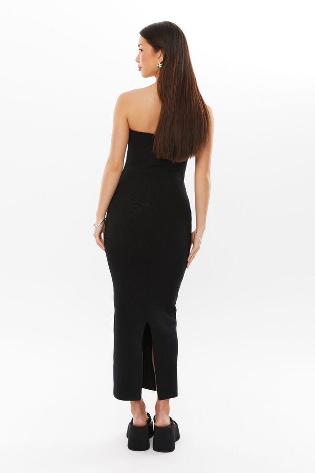 Shop Formal Dress - Joanna Strapless Knit Maxi fourth image