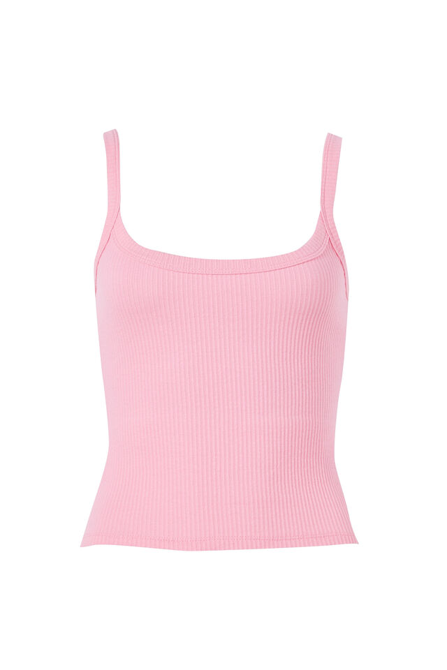 Riri Scoop Neck Tank, BUBBLEGUM