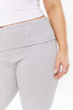 Fold Back Flare Pant, GREY MARLE - alternate image 4