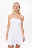 Sarah Strapless Mini Dress, WHITE - alternate image 2