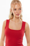 Kirra Scoop Tank, LIPSTICK RED - alternate image 4