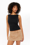 Rylie Micro Skort, TAUPE SUEDETTE - alternate image 2