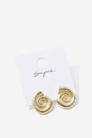 Earring Single Pack, GOLD/SHELL - alternate image 1