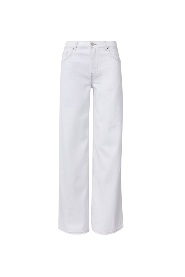 Low Rise Baggy Jean, WHITE