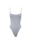 Light Luxe Strappy Bodysuit, PEARL GREY - alternate image 6