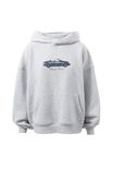 Passenger Princess Oversized Fleece Hoodie, GREY MARLE/PASSENGER PRINCESS - alternate image 6