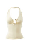 Soft Andi Halter Top, LEMON PUFF - alternate image 6