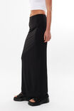 Luxe Hipster Maxi Skirt, BLACK - alternate image 5