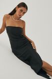 Audrina Strapless Maxi Dress, BLACK - alternate image 1