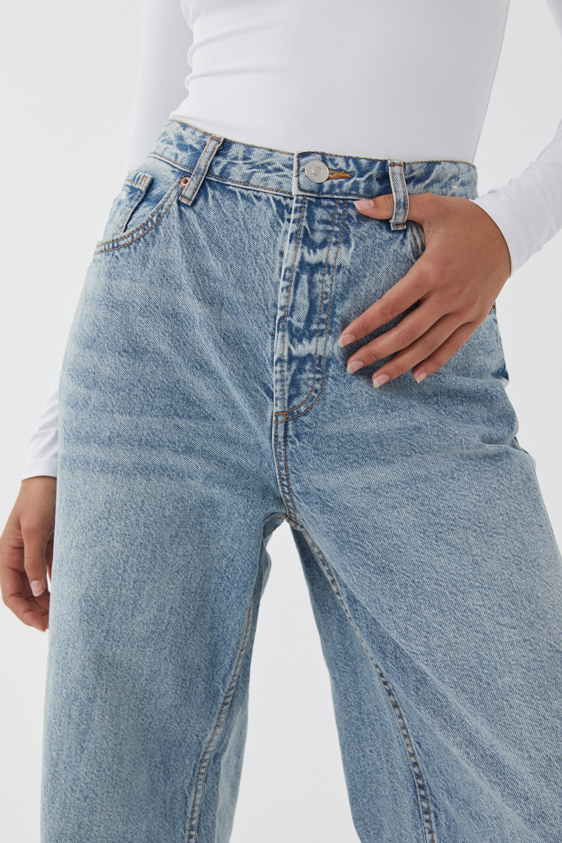 Supre high waisted jeans top