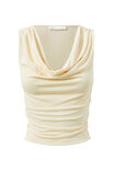 Carly Cowl Neck Top, CREAMY YELLOW - alternate image 6