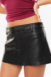 Rylie Micro Skort, BLACK PU - alternate image 4