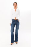 Shelby Zip Through Crew Neck Jumper, WINTER WHITE - alternate image 2