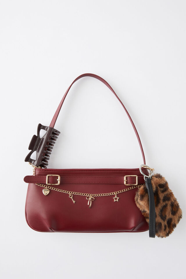 Emerson Shoulder Bag, DARK PLUM