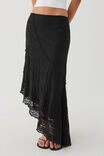 Charlie Asymmetrical Textured Skirt, BLACK - alternate image 2