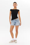 Soft Mia Ruched Top, BLACK - alternate image 2