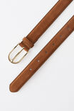 Savannah Faux Suede Belt, WARM TAUPE/GOLD - alternate image 2