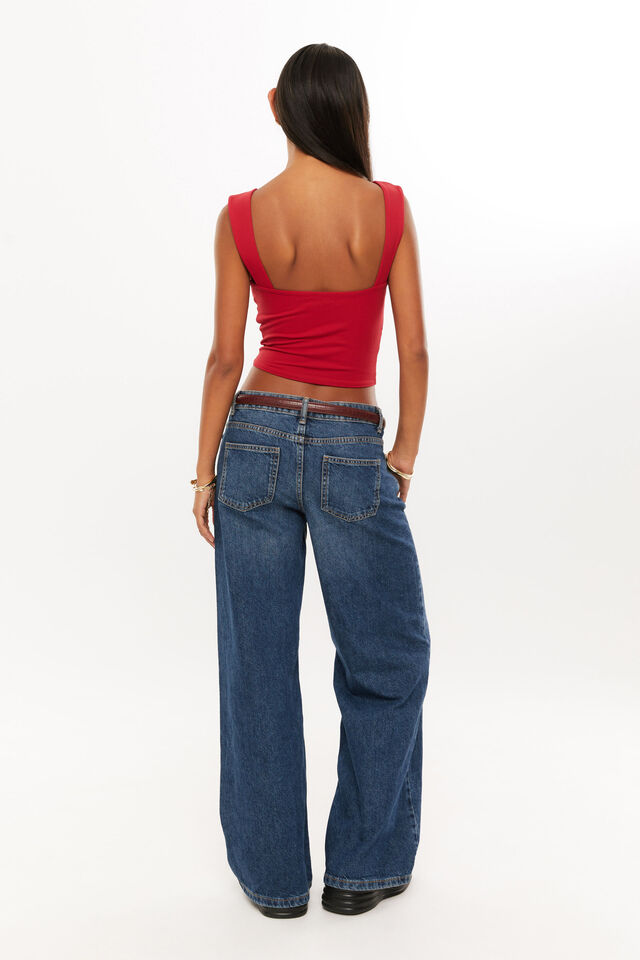 Super Smooth Backless Tank, LIPSTICK RED
