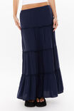 Sadie Tiered Maxi Skirt, ALL STAR NAVY - alternate image 2