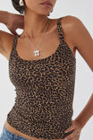 Kiki Scoop Neck Tank, NINA LEOPARD BROWN - alternate image 4