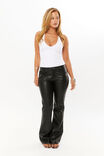 Liv Faux Leather Flare Pant, BLACK - alternate image 1