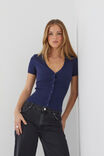 Stella Short Sleeve Knit, VARSITY NAVY - alternate image 5