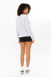 Bambie Crew Jumper, LIGHT GREY MARLE/BOW - alternate image 3