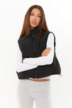Recycled Puffer Vest, BLACK - alternate image 1