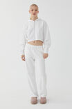 Jolie Cropped Zip Through Hoodie, CLOUD WHITE - alternate image 2