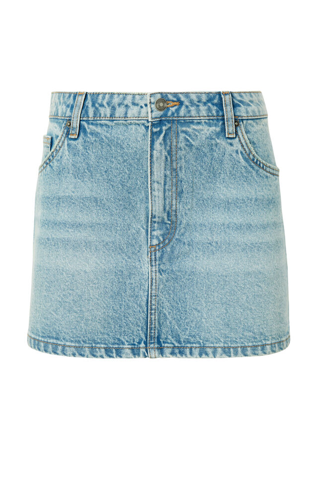 Maya Denim Mini Skirt, CANYON BLUE