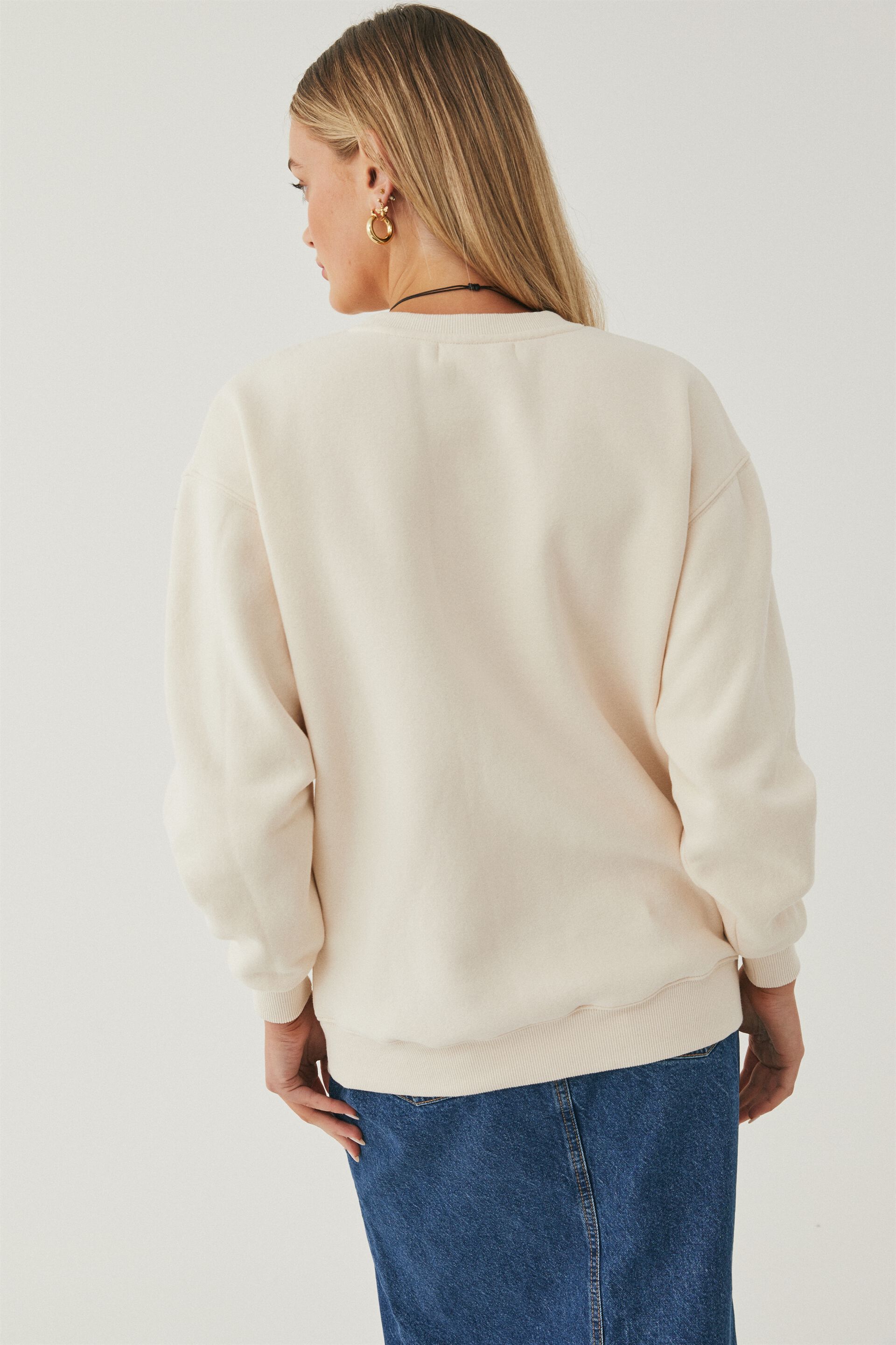 Tonya Oversized Crew Jumper Supre Womens Fashion Accessories