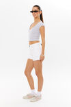 Penny Cropped Tee, GREY MARLE - alternate image 5
