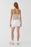 Luxe Hipster Mini Skirt, WHITE - alternate image 3