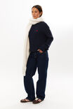 Millie Cable Knit Jumper, MIDNIGHT NAVY - alternate image 5