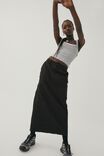 Taylor Cargo Maxi Skirt, BLACK - alternate image 4