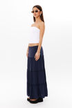 Sadie Tiered Maxi Skirt, ALL STAR NAVY - alternate image 5