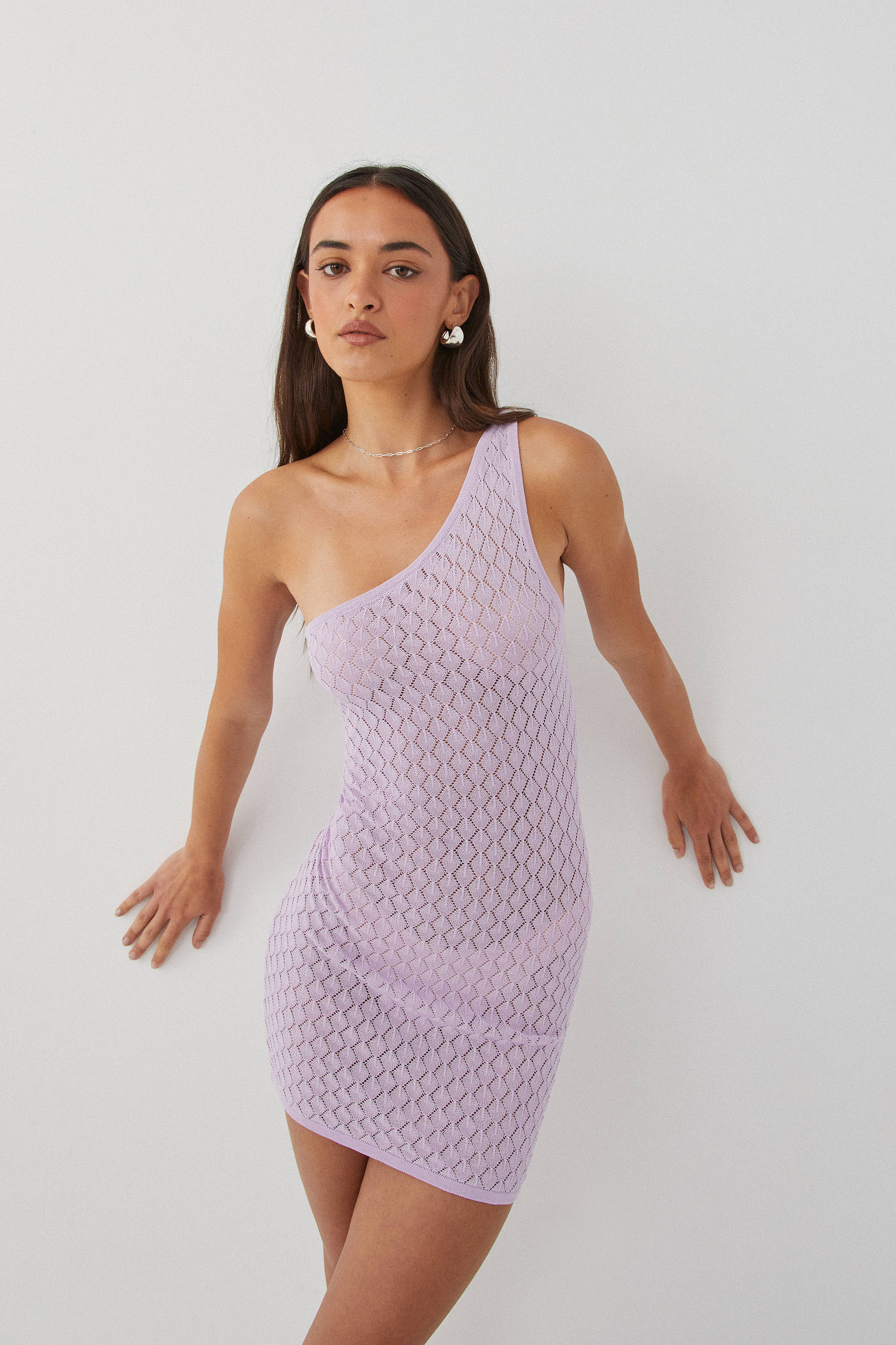 Gwen Crochet One Shoulder Dress