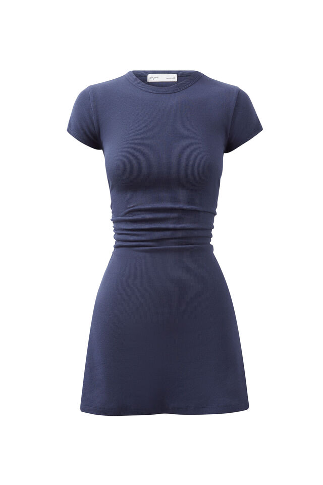 Tattiana T-Shirt Ruched Mini Dress, ALL STAR NAVY