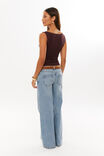 Soft Demi Cowl Neck Top, CHOC CHERRY - alternate image 3