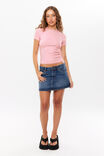 Cotton Fitted Tee, BABY PINK - alternate image 2