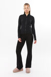 Tammy Active Zip Through Jacket, BLACK - alternate image 2