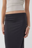 Luxe Hipster Maxi Skirt, BLACK - alternate image 5