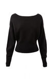 Pippa Off Shoulder Knit Jumper, BLACK - alternate image 6